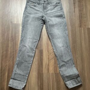 White House Black Market Gray Straight Leg Jeans